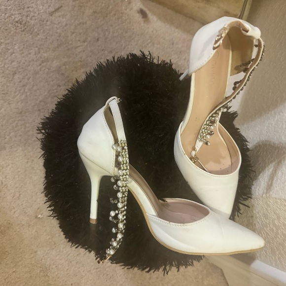 Heels “7/8 White with neck accent - Picture 3 of 16